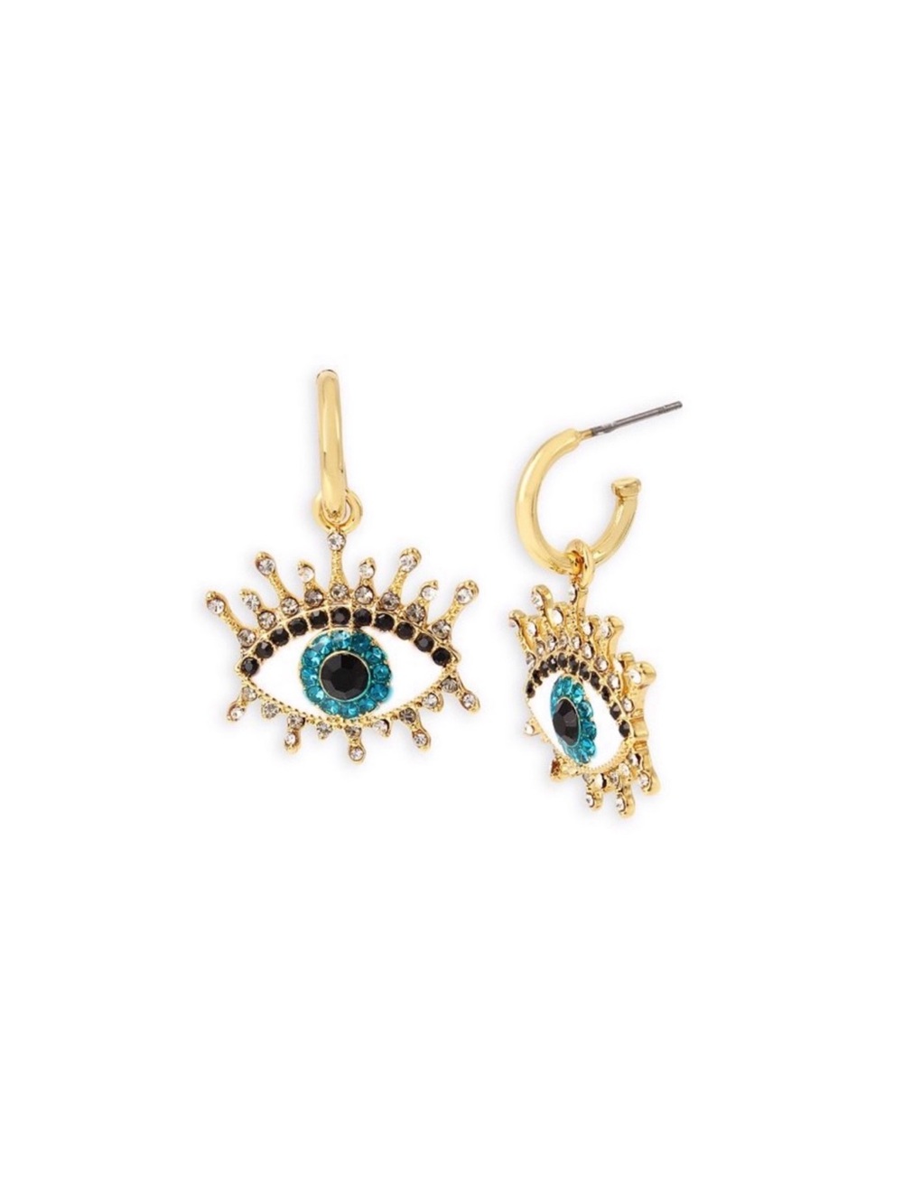 Kurt Geiger London Evil Eye Huggie Drop Earrings